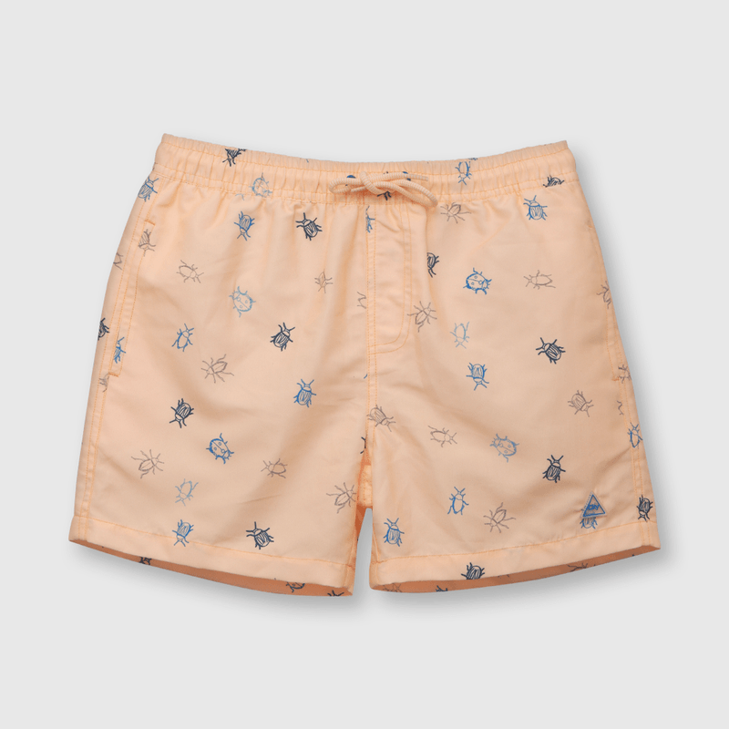 Traje de baño de niño protección UV estampado naranjo (2 a 12 años)