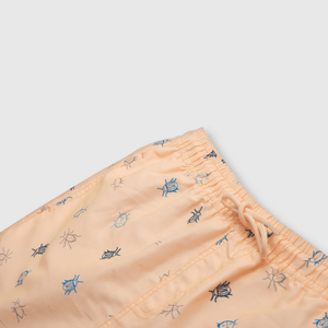 Traje de baño de niño protección UV estampado naranjo (2 a 12 años)