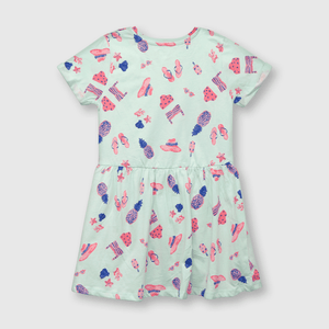 Vestido de niña estampado calipso (2 a 12 años)