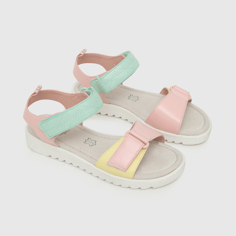 Sandalia de niña dos velcros rojo (28 a 38)