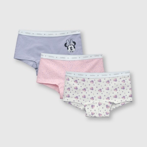 Calzón de niña 3 pack Minnie lila (2 a 12 años)