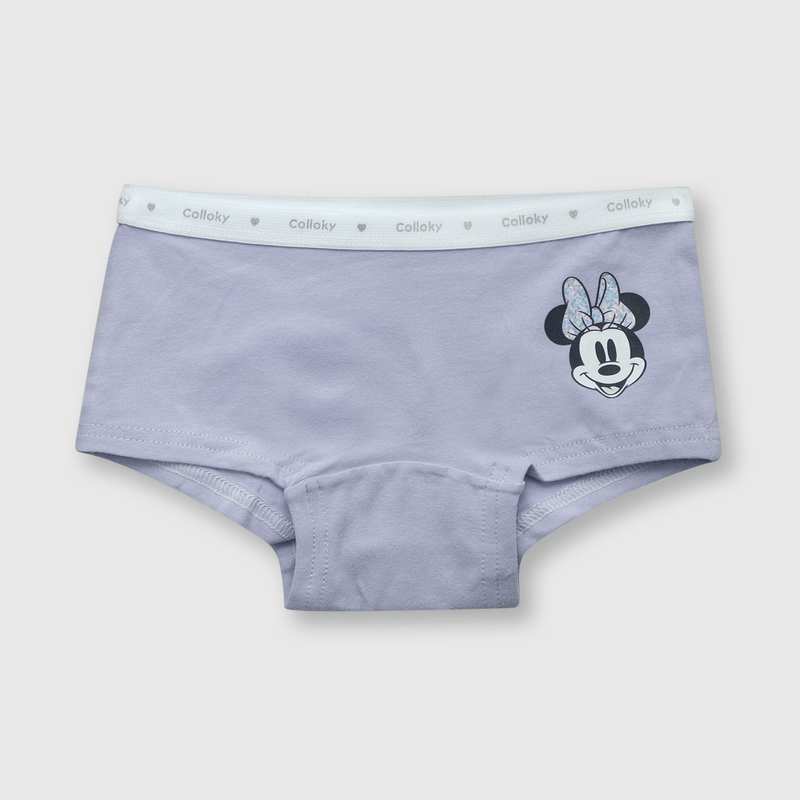Calzón de niña 3 pack Minnie lila (2 a 12 años)