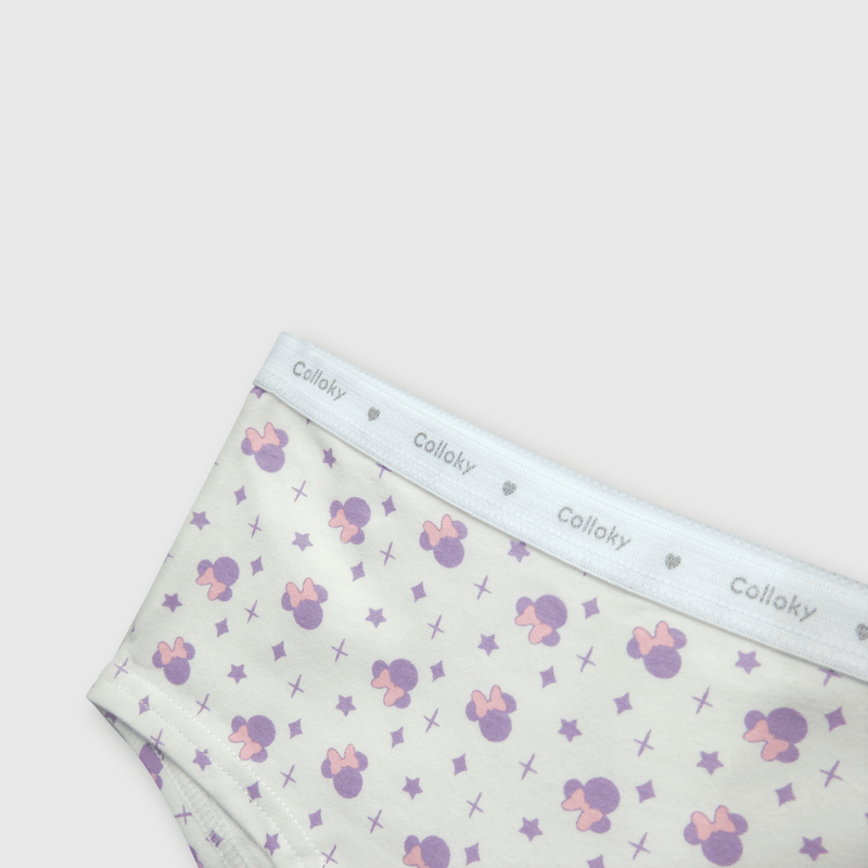 Calzón de niña 3 pack Minnie lila (2 a 12 años)