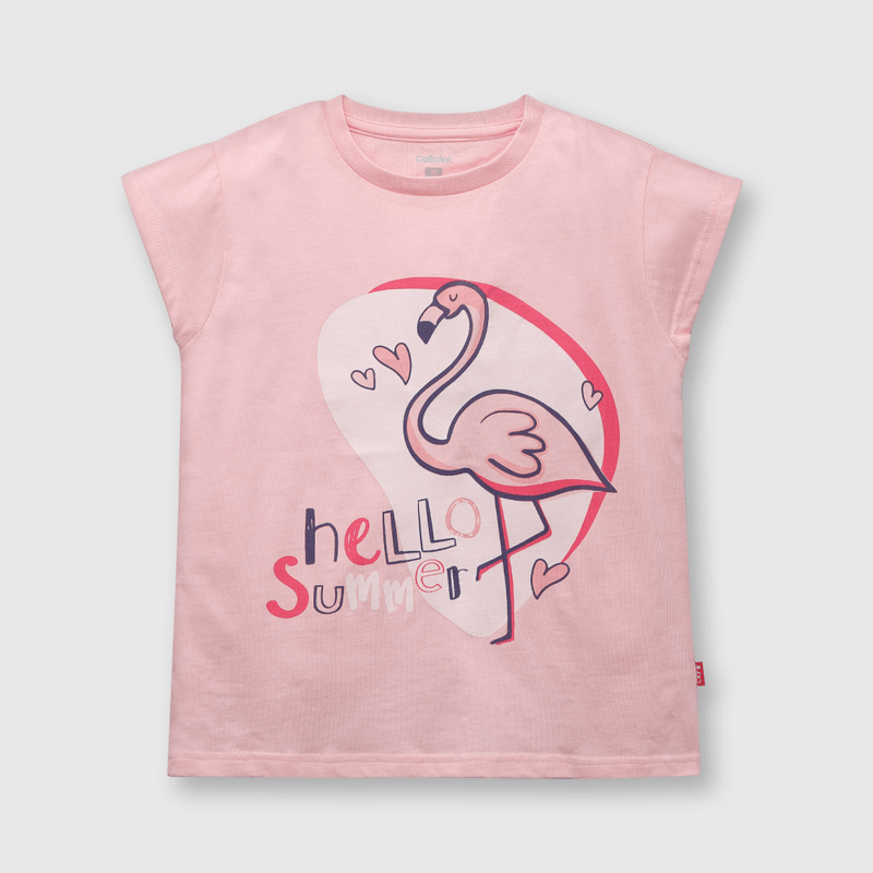 Pijama de niña algodón rosado (2 a 12 años)