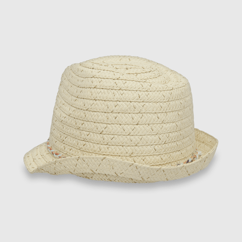 Sombrero de niña rafia beige (2 a 12 años)