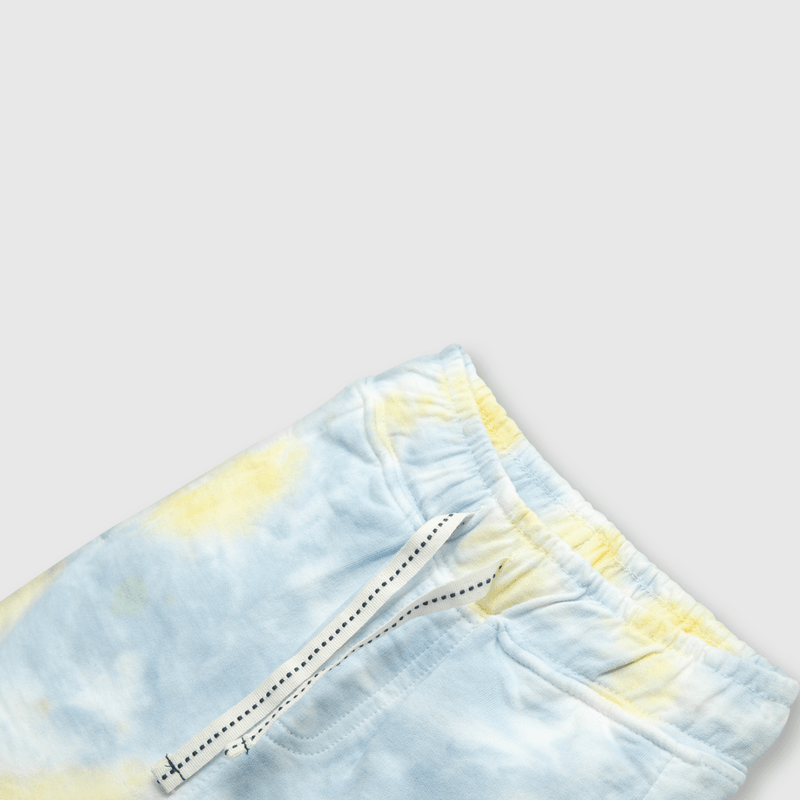Bermuda de bebe niño tie dyed amarillo (3 a 36 meses)