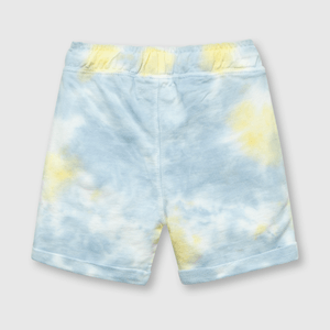 Bermuda de bebe niño tie dyed amarillo (3 a 36 meses)