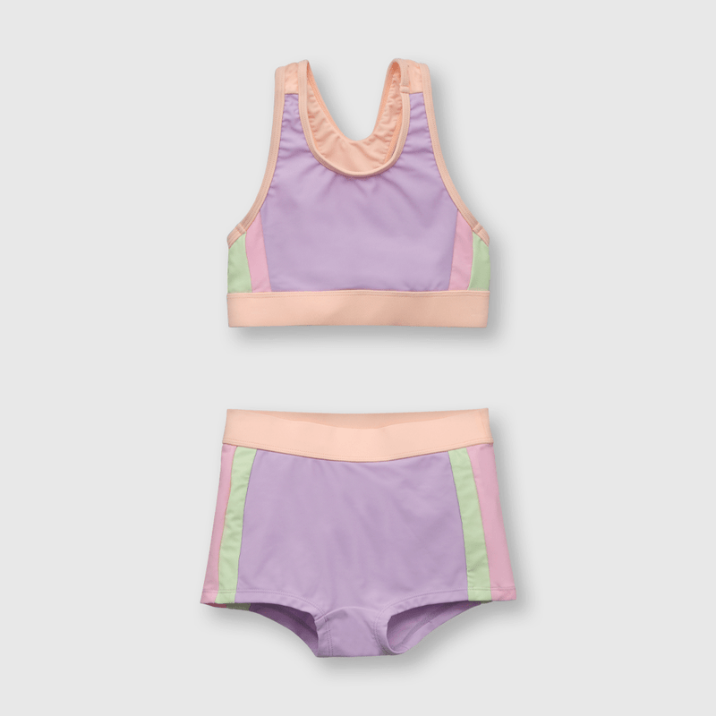 Bikini de niña con filtro UV lila (2 a 12 años)