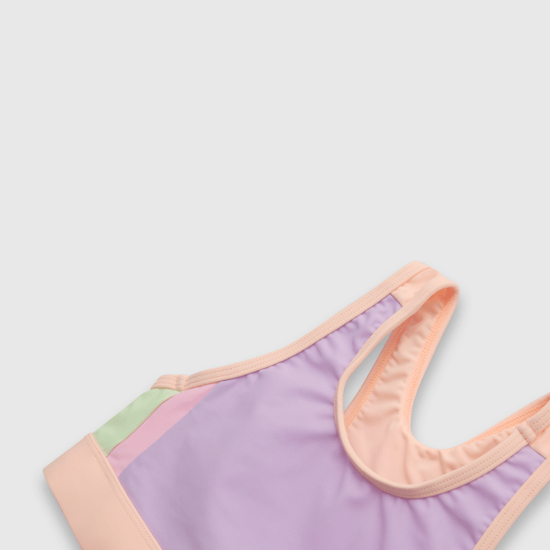 Bikini de niña con filtro UV lila (2 a 12 años)