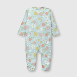 Osito de bebe niña frutas celeste (0 a 9 meses)