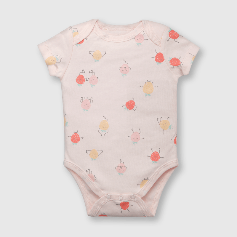 Pack bodies de bebe niña 5 pack frutas gris (0 a 24 meses)