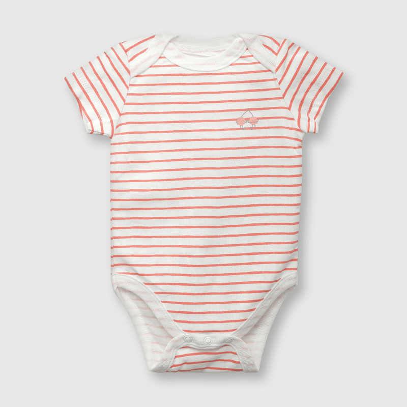 Pack bodies de bebe niña 5 pack frutas gris (0 a 24 meses)