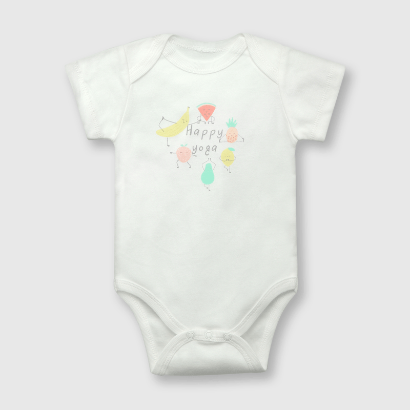 Pack bodies de bebe niña 5 pack frutas gris (0 a 24 meses)