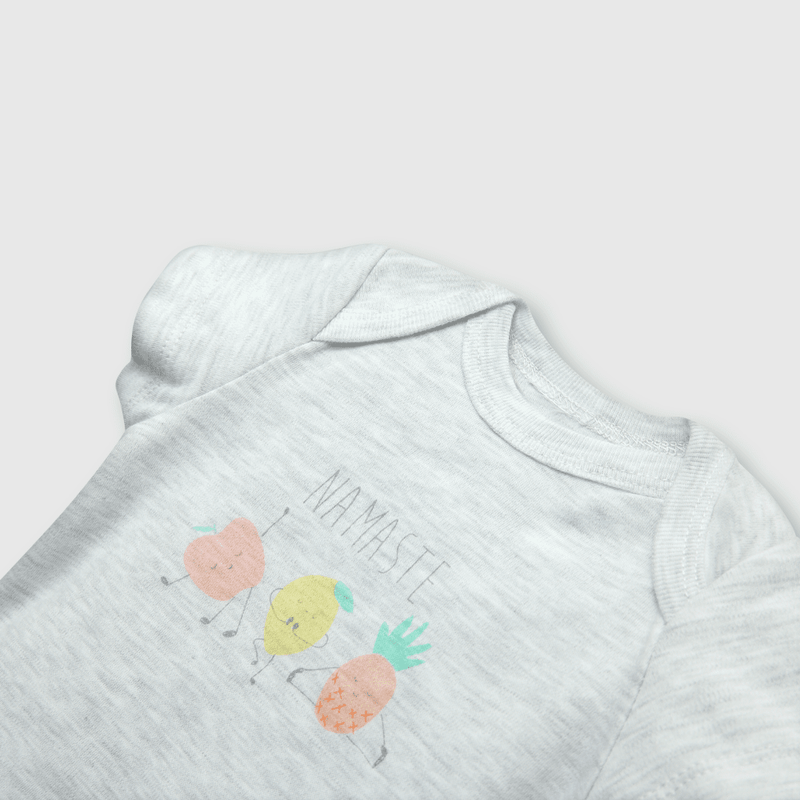 Pack bodies de bebe niña 5 pack frutas gris (0 a 24 meses)