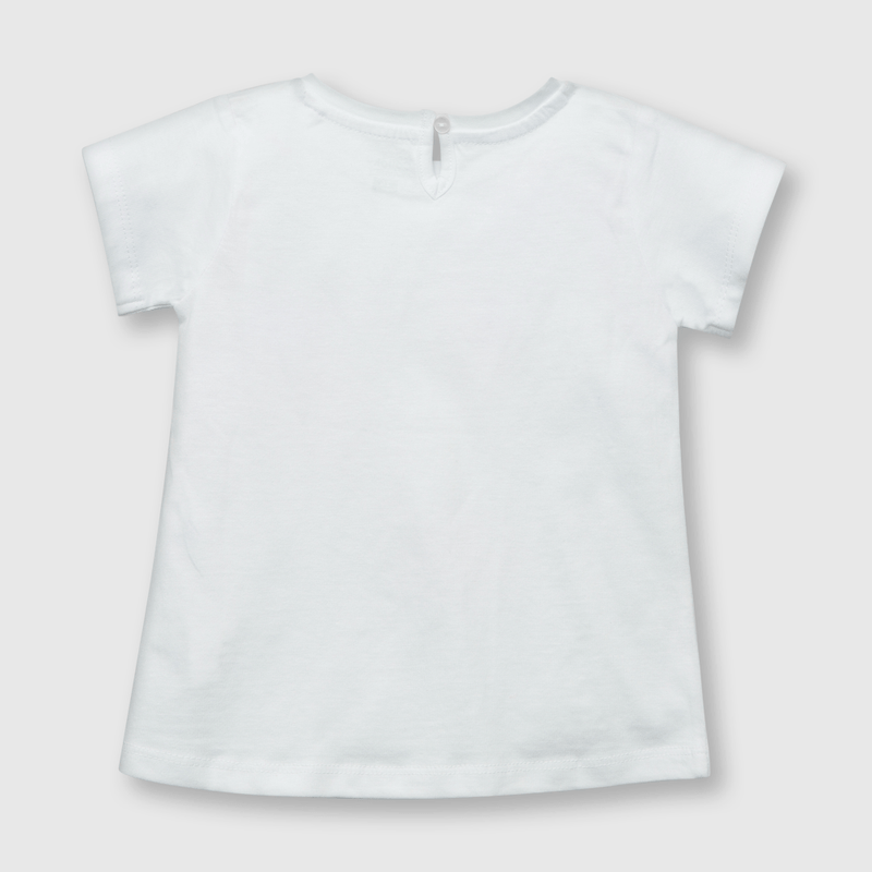 Polera de bebe niña algas blanca (3 a 36 meses)