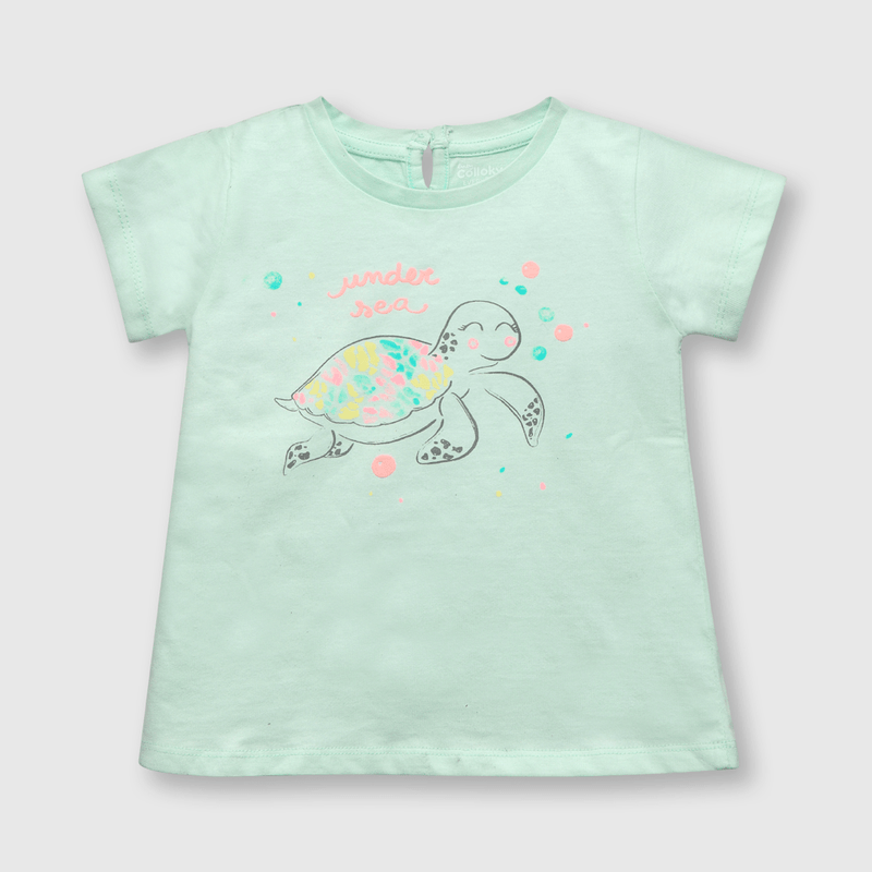 Polera de bebe niña tortuga calipso (3 a 36 meses)