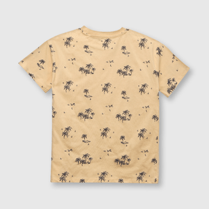 Polera de niño tropical damasco (2 a 12 años)