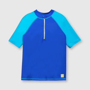 Polera playa de niño con filtro UV azul (2 a 12 años)