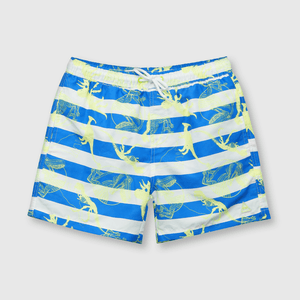 Traje de baño de niño protección UV estampado azul (2 a 12 años)