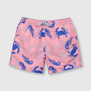 Traje de baño de niño protección UV estampado morado (2 a 12 años)