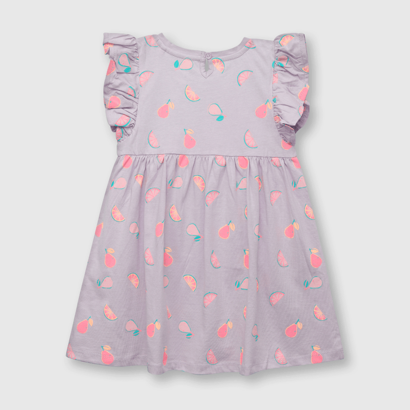Vestido de bebe niña estampado lila (3 a 36 meses)