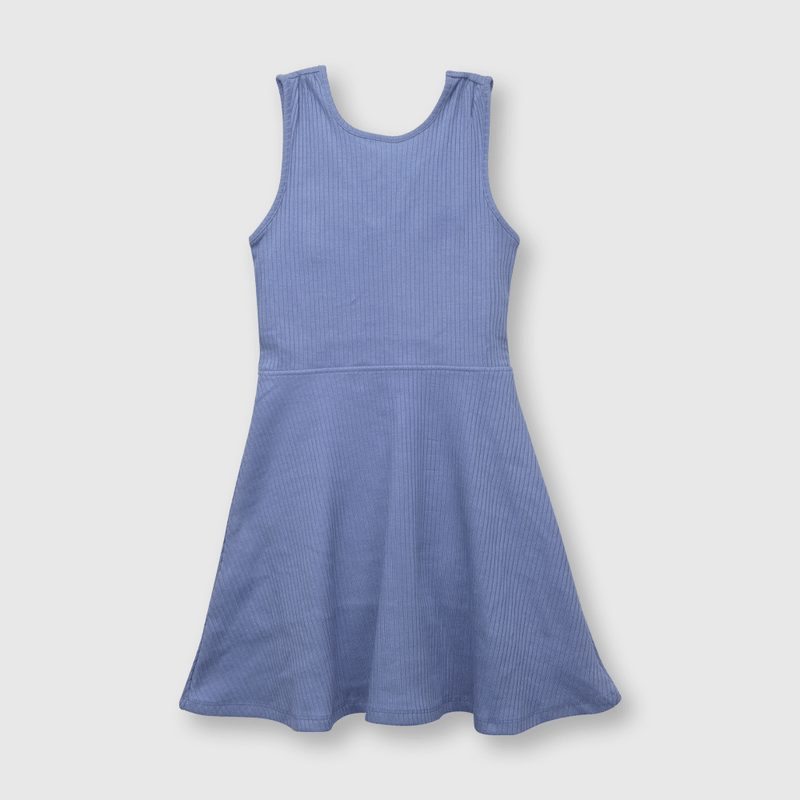 Vestido de niña puño color lavanda (2 a 12 años)