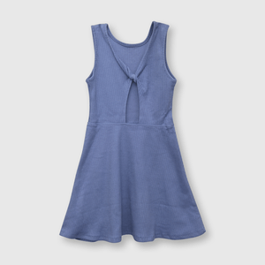 Vestido de niña puño color lavanda (2 a 12 años)