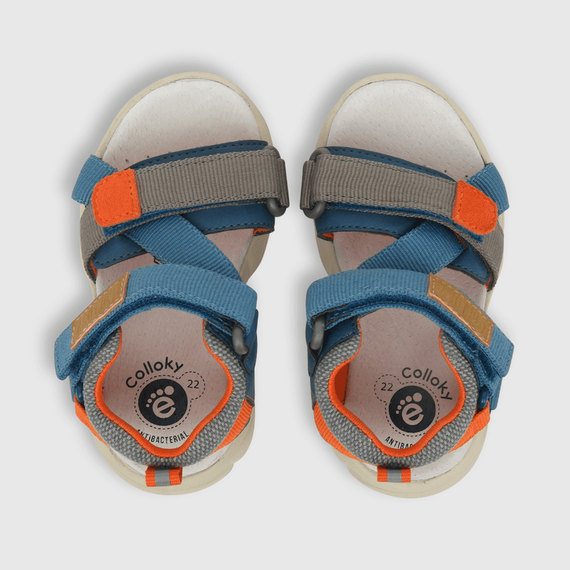 Sandalia de niño straps chunky azul (21 a 27)
