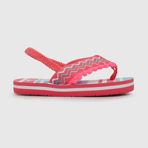 Hawaiana de niña elástico etnica rojo (21 a 27)