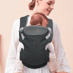 Portabebe acolchado ergonómico gris
