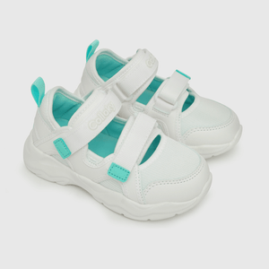Sandalia de niña dos velcros blanco (28 a 36)