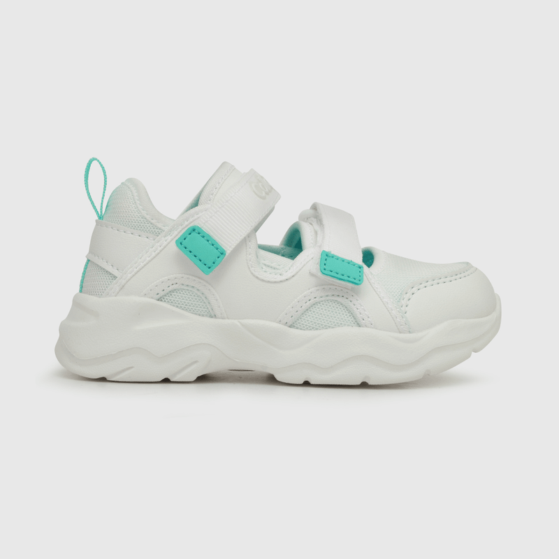 Sandalia de niña dos velcros blanco (28 a 36)