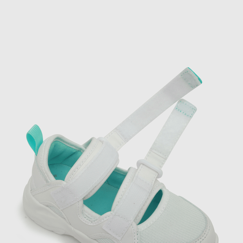 Sandalia de niña dos velcros blanco (28 a 36)