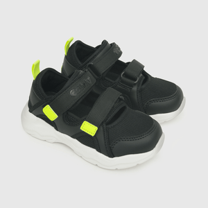 Sandalia de niño dos velcros negro (28 a 36)