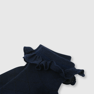 Calcetin de bebe niña 3 pack azul (14 a 25)