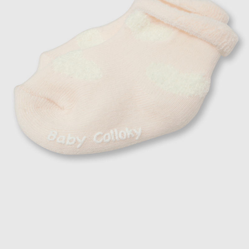 Calcetin de bebe niña 3 pack rosado (14 a 16)