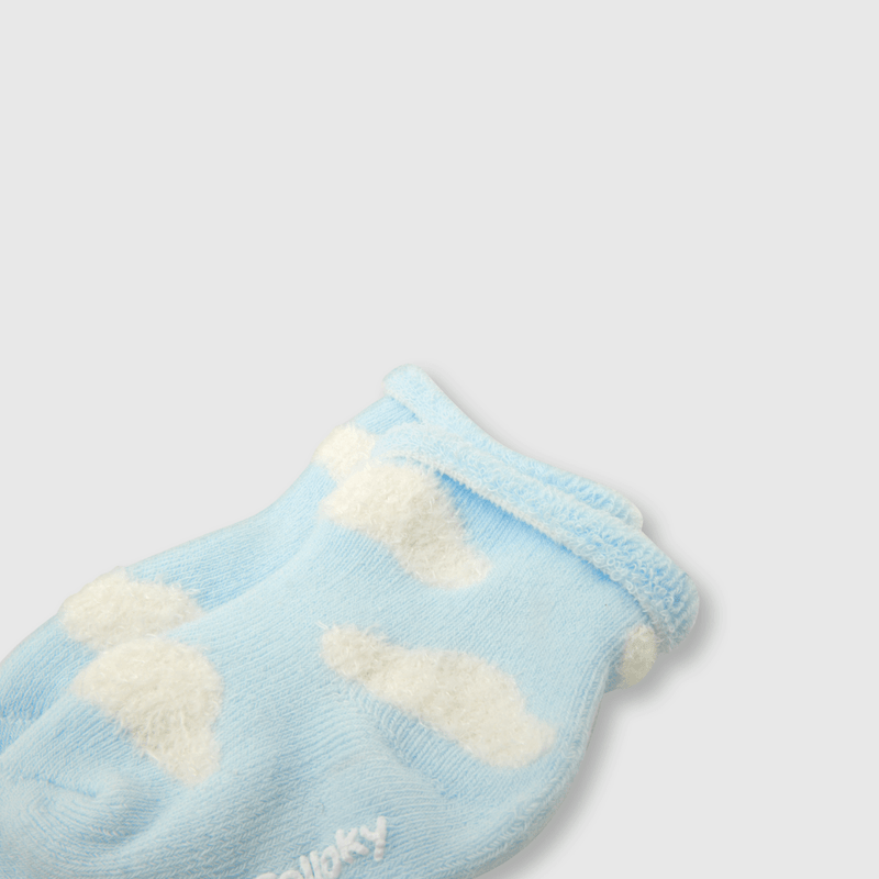 Calcetin de bebe niño 3 pack celeste (14 a 16)