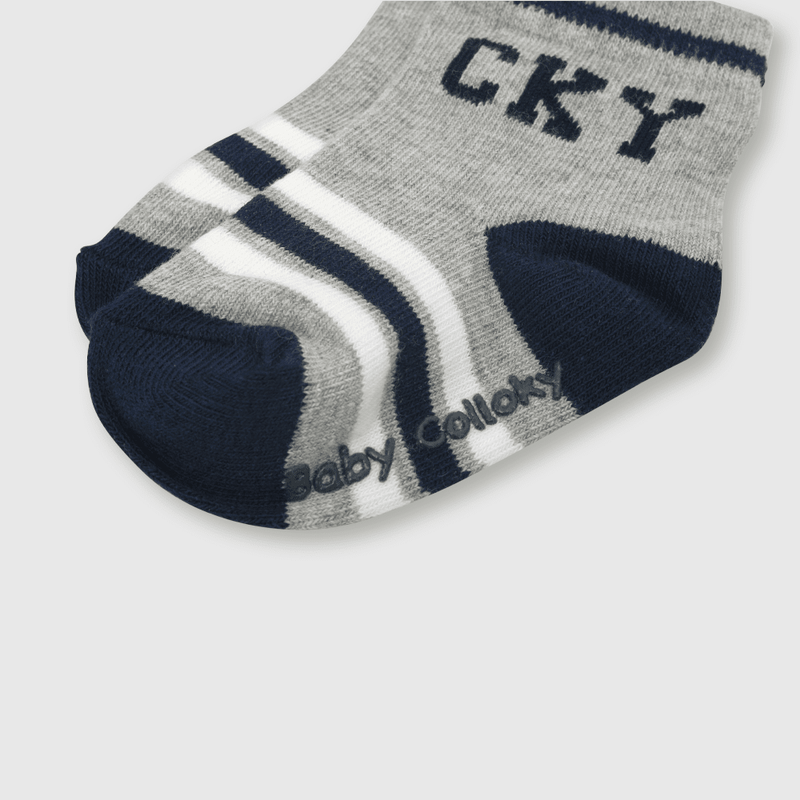 Calcetin de bebé niño 3 pack CKY gris (14 a 25)