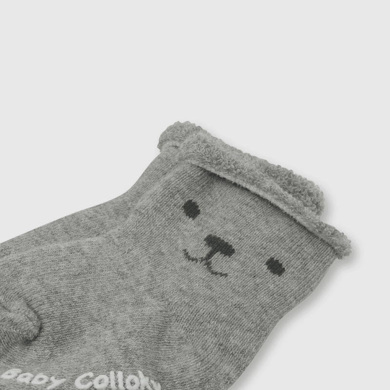 Calcetin de bebe niño 3 pack gris (14 a 16)