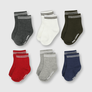 Calcetin de bebé niño 6 pack azul (14 a 25)