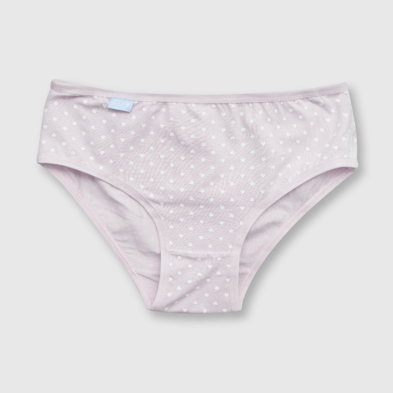 Calzón de niña 3 pack estampado blanco (2 a 12 años)