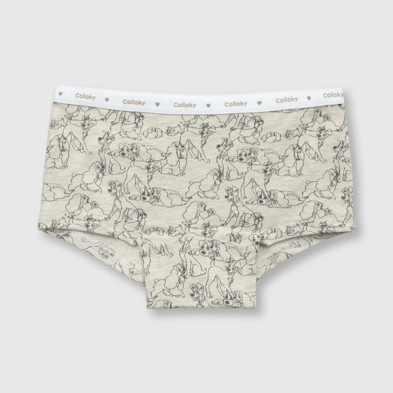 Calzón de niña 3 pack Lady and Tramp beige (2 a 12 años)