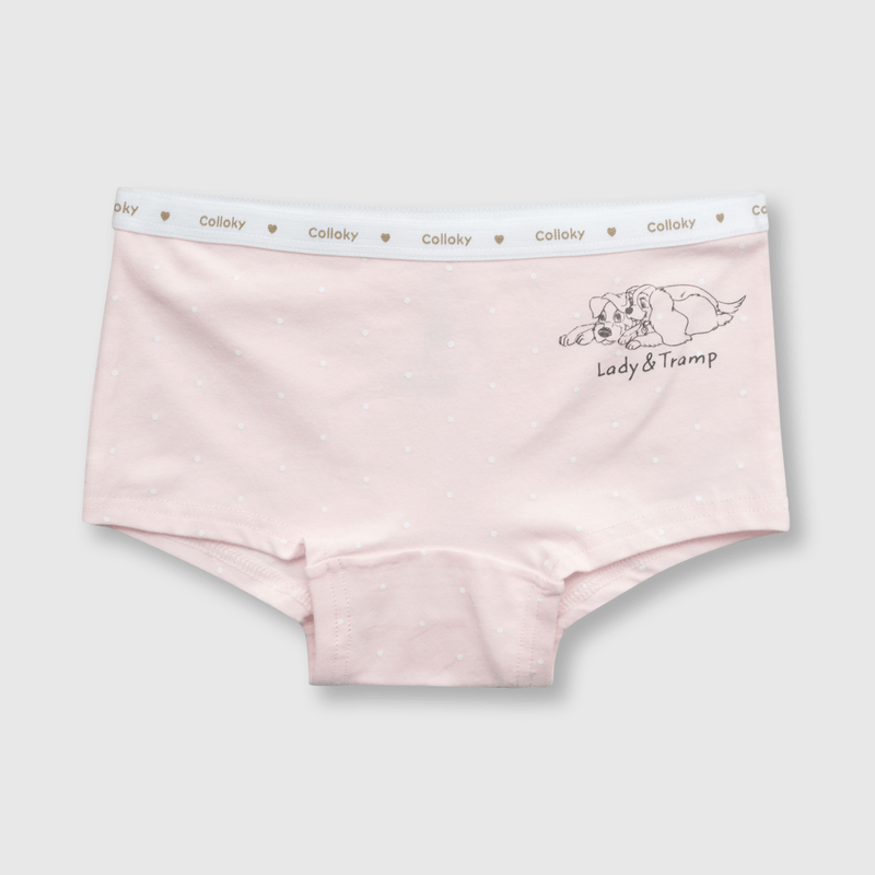 Calzón de niña 3 pack Lady and Tramp beige (2 a 12 años)