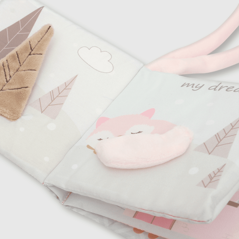 Juguete de bebé niña libro texturas rosado (talla única)