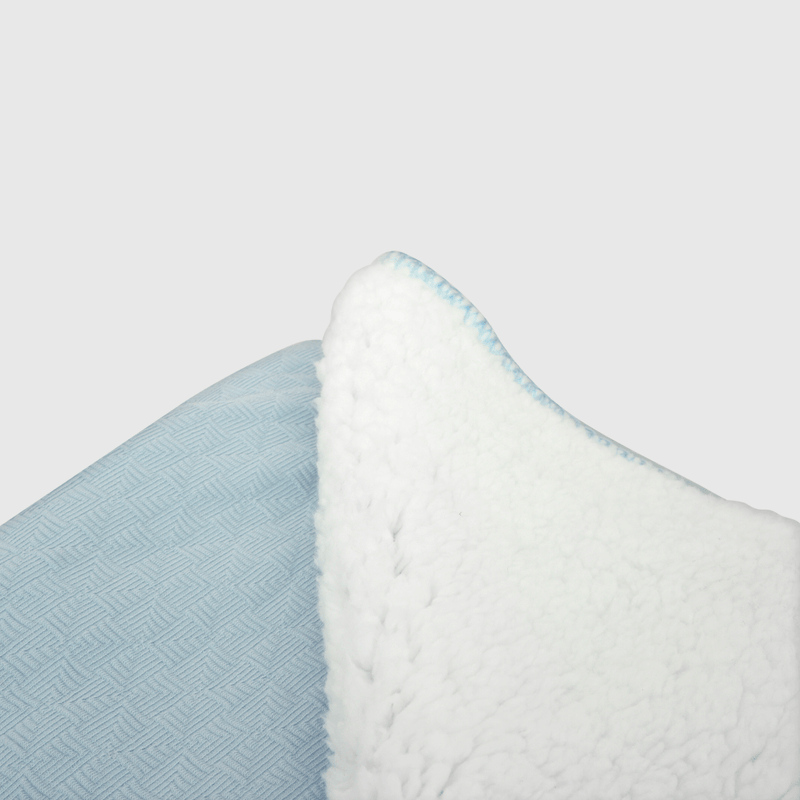 Manta de bebé niño 90 x 73 cm celeste (talla única)