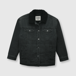 Chaqueta de niño de mezclilla gris (2 a 12 años)