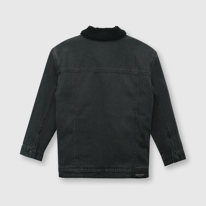 Chaqueta de niño de mezclilla gris (2 a 12 años)