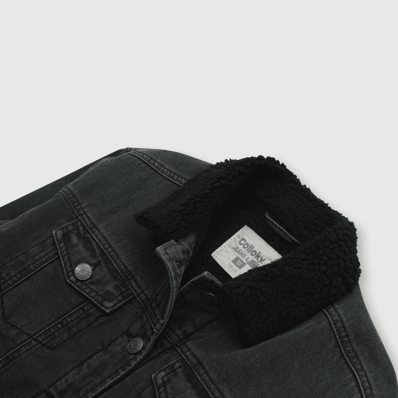 Chaqueta de niño de mezclilla gris (2 a 12 años)