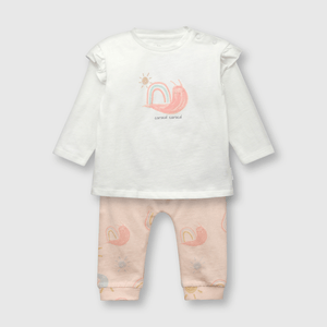 Clemente de bebé niña arcoiris blanco (0 a 9 meses)