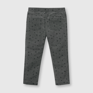 Jegging de bebé niña elasticado gris (3 a 36 meses)